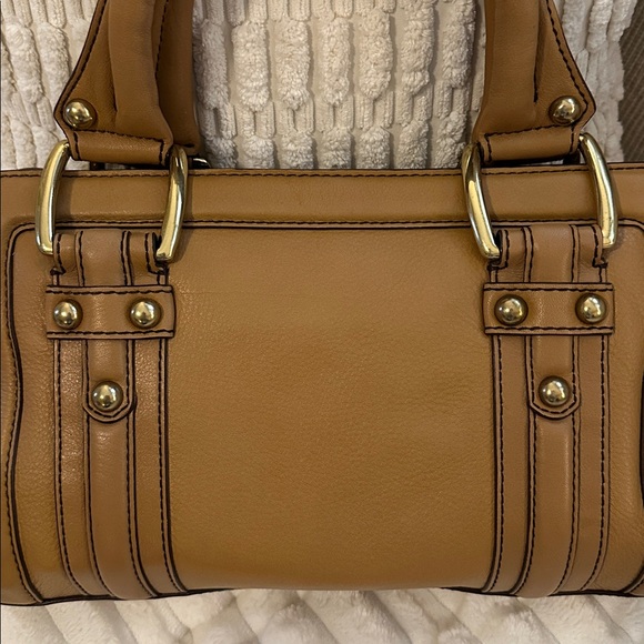 Vintage Banana Republic Camel Leather Satchel | Style 546453 | 2008 | - Picture 8 of 16